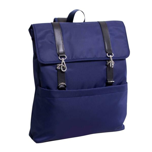 Mckleinusa 15 in. Element Nylon Flap Over Laptop Backpack, Navy 18477